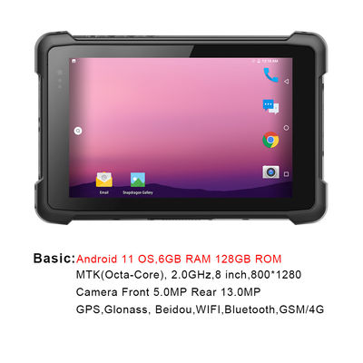 ПК планшета BT4.2 800x1280 изрезанный с блоком развертки штрихкода андроида