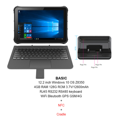 C.P.U. Z8350 планшета Windows 16:10 изрезанное с поддержкой ISO/IEC NFC