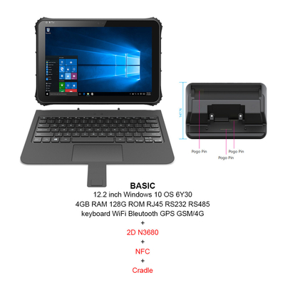 12,2 C.P.U. 6Y30 Intel планшета дюйма 1920x1200 Windows 10 изрезанное