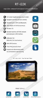 12,2 C.P.U. 6Y30 Intel планшета дюйма 1920x1200 Windows 10 изрезанное